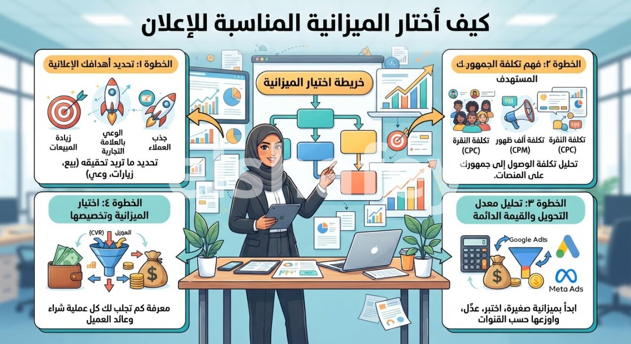 كيف أختار الميزانية المناسبة للإعلان: الدليل الشامل لنجاح حملاتك التسويقية